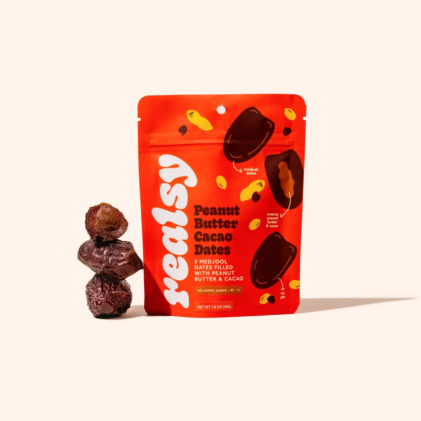 Realsy | Chocolate Peanut Butter-Filled Medjool Dates